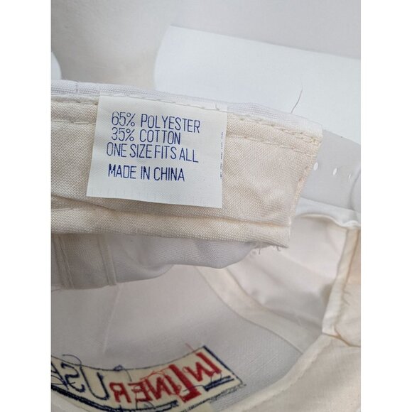 In Liner USA Reynolds Inc Men White Wide Brim Braid Adj Snapback Cap Hat - Picture 9 of 9